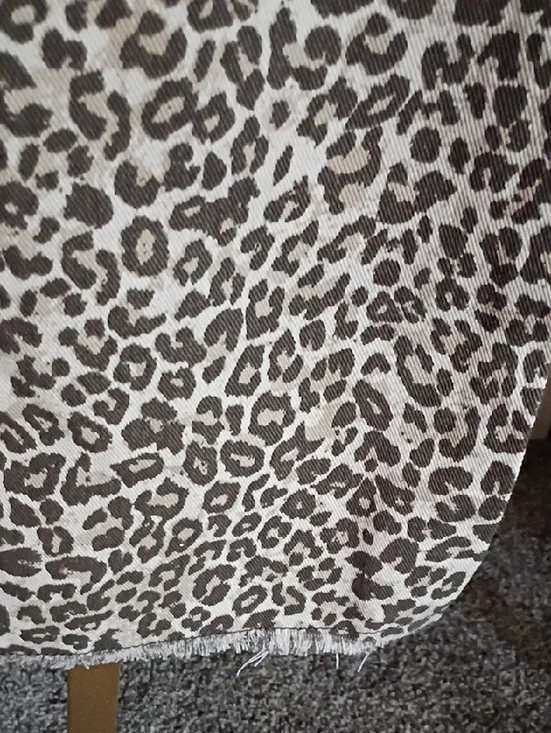 Leopard Print Wide Leg Pants - Brown/Cream - Picture 4 of 6